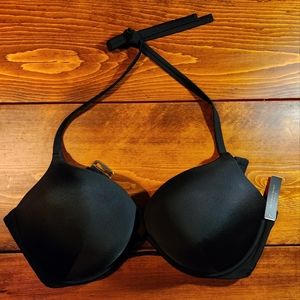 Victoria's Secret Bombshell Push-up Bikini Top NWT 36DD Black Halter